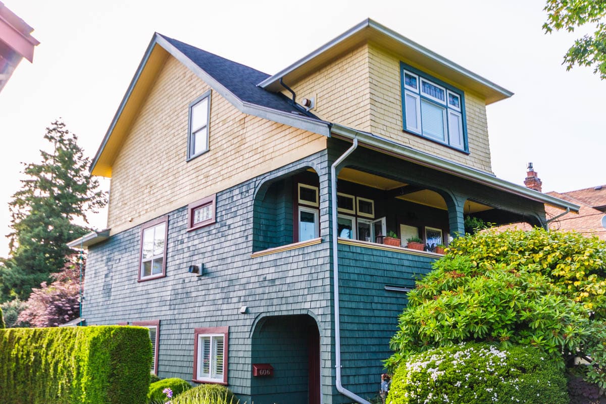 Charming two-story house with greenery